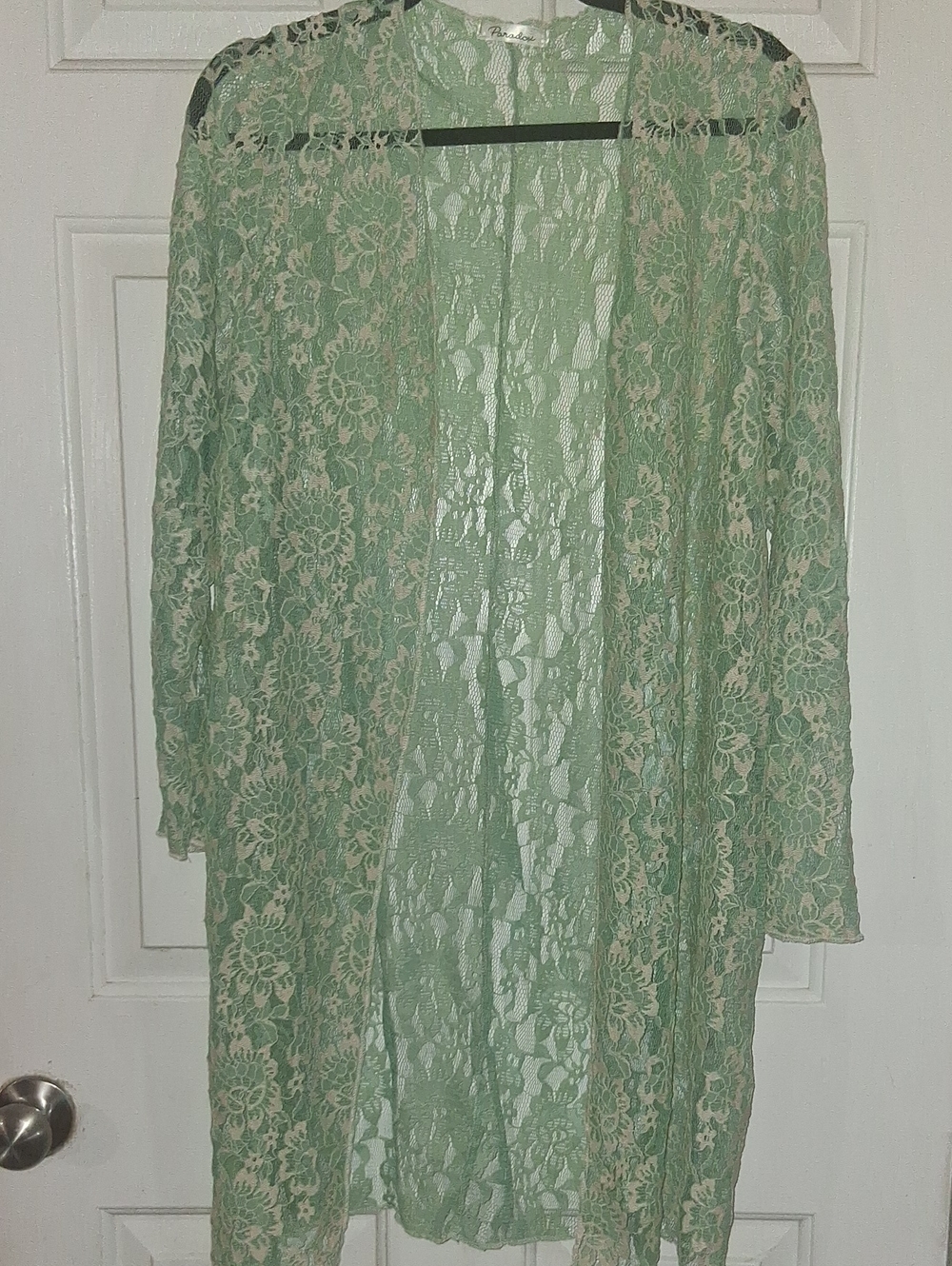 Paradox Mint Green Lace Camisole Cover-Up
